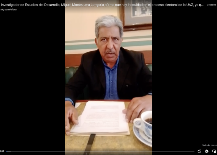 La Comisión Electoral UAZ me excluyó de competir por una coordinación: Moctezuma